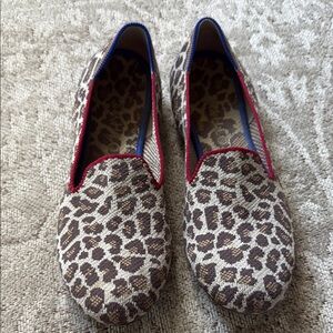 Rothy’s The Loafer in Mocha Spot Leopard size 10